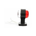 Cyclingcolors - feu de gabarit 12v 24v remorque camion tracteur rouge + blanc 95mm latral droit ou gauche ...