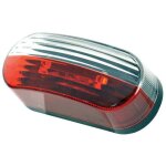 Feu de gabarit led ovale rouge - blanc 12v