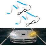 Feux de jour, 60 cm bandes feux diurnes flexibles, 2pcs 300 leds feux diurnes bicolores �tanches ip65, ...