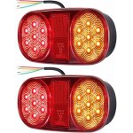 Feu de remorque 18 led avec r�flecteur e mark, �tanche ip65 pour camion box