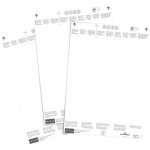 Feuilles avec tiquettes enfichables (l x h) 210 mm x 74 mm 60 pc(s)