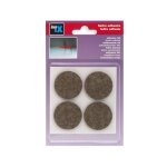 Feutres en laine adhsif marron x4 inofix