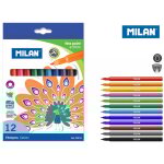 Feutres milan - fins, 12 couleurs, pour le dessin et la calligraphie