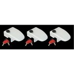 Compl�ment de serrure safe door fiamma coloris - blanc, composition - lot de 3, mod�le - safe door frame ...