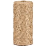 Ficelle de jute naturelle pour le jardinage, l'artisanat et le bricolage, 1, 5 mm / 200 m�tres