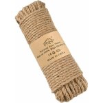 Ficelle jute starlight, cordelette jute 8mm x 30m, corde jute naturel pour d�coration mariage, emballage ...