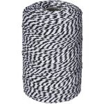 Ficelle noire et blanche, ficelle de boulanger en coton ficelle de cordon de coton pour les vacances