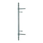 Decayeux ? fiche fer poli � tourillons ? entraxe goujons 288 mm ? entraxe lacets 352 mm ? longueur totale ...