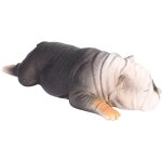 Figurine bulldog fran�ais endormi, jouet animal r�aliste pour enfant cadeau
