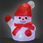 Figurine lumineuse led en acrylique - dcoration de nol - modle au choix bonhomme de neige taille s ...