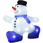 Figurine lumineuse led en acrylique - dcoration de nol - modle au choix bonhomme de neige taille m ...