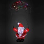Figurine lumineuse led en acrylique - décoration de noël - modèle au choix père noël en parachute Figurine lumineuse led en acrylique - décoration de noël - modèle au choix père noël en parachute