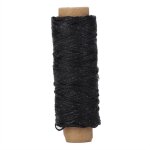 Fil de couture cir� 150d / 16 pour cuir, r�paration chaussures, cordon de surpiq�re main, 50m noir