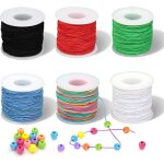Fil elastique pour bracelet, 6 rouleaux de fil bracelet, elastique bracelet, fil elastique pour bracelet ...