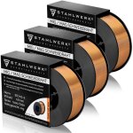 Stahlwerk fil de soudage mig mag er70s - 6 0, 8 mm 1 kg d100 bobine de fil, jeu de 3 pi�ces