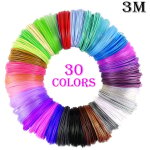 Fil stylo 3d, recharges de filament pla 1. 75 pour stylo 3d, 30 couleurs, 5m chacun, 3d pen filament ...