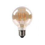 Fabrilamp - filamen. spiral horz. globe bulb 12x8d 4w 250lm e27 amber 2200k Fabrilamp - filamen. spiral horz. globe bulb 12x8d 4w 250lm e27 amber 2200k