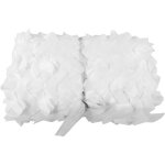 Filet de camouflage militaire ext�rieur pour chasse, tir, camping et protection solaire (blanc 2x4)