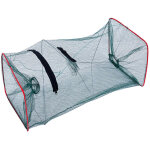 Filet � crevettes portable pliable en nylon, pi�ge � crabes avec deux ouvertures pour homard et �crevisse, ...