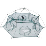 Filet de p�che pliable portable 80cm avec syst�me d'ouverture rapide - pi�ge � crevettes et app�ts - ...