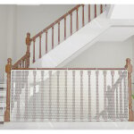 Filet de s�curit� pour enfants, blanc 300lx90h cm, protection des balcons et escaliers pour b�b�s, cl�ture ...