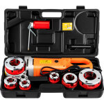 Fileteuse de tuyau electrique 2300 w filiere electrique 1, 27 - 5 cm avec 6 matrices machine a fileter ...