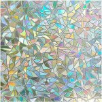 Film de confidentialit� non adh�sif pour fen�tre - film en verre d�poli teint� au laser - autocollant ...