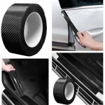 Film de protection universel pour seuil de porte de voiture, 5m autocollant fibre de carbone protecteur ...