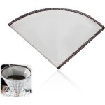 Filtre � caf� r�utilisable, taille 4, filtre permanent en acier inoxydable pour cafeti�re compatible ...