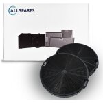 Filtre � charbon (2 pcs. ) pour hottes aspirantes adapt� pour nyttig fil 400, aeg - electrolux eff75, ...