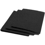Filtre � charbon (3 pcs. ) pour hottes aspirantes adapt� pour sauter brandt dedietrich 79x8361 / ak204ae1 ...