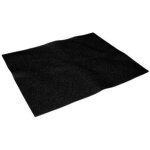 Filtre � charbon actif universel pour hotte de cuisine - 500 x 400 x 3mm, noir
