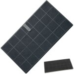 Filtre charbon fchar 350 x 191 x9mm (afcfcaf25x10s, 482000008330) hotte airforce, bauknecht, whirlpool ...