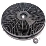 Filtre charbon rond (� l'unit�) 200x28 mm (00665713, f00049) hotte bosch, siemens, whirlpool
