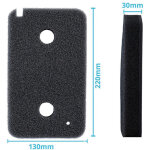 Convient pour le filtre en coton de conduit de pompe � chaleur miele 9164761 et le filtre en coton de ...