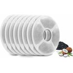 Deesse shop - filtre de fontaine � eau pour chat 8 pi�ces filtres de rechange fontaine pour animaux de ...