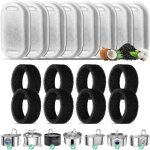 Filtre fontaine eau chat, 8 pi�ces filtres de remplacement pour 3, 2l / 2l fontaine � eau pour chat en ...