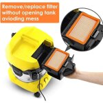 Filtre pliss� plat 2 pi�ces pour aspirateur multi - usages karcher mv4 mv5 mv6 wd4 wd5 wd6 wd5p aspirateur ...
