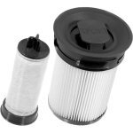 Filtres de rechange 2 pi�ces pour aspirateur balai sans sac hx1 - compatibilit� miele, protection moteur ...