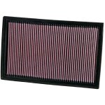 K&n - filtre de remplacement compatible avec audi vw passat eos skoda superb 3l6 - 33 - 2384