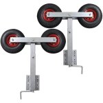 Fimei set de 2 supports  double roue inclinable pour remorque  bateau