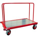Fimm - chariot porte panneaux charge 500 kg � roues 200 mm avec 2 ridelles 800 mm