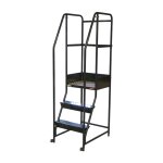 Fimm - escabeau roulant étroit charge 150 kg 3 marches ht plateforme 760 mm Fimm - escabeau roulant étroit charge 150 kg 3 marches ht plateforme 760 mm