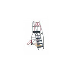 Fimm - escabeau roulant  immobilisation automatique charge 150 kg 7 marches ht travail 3620 mm