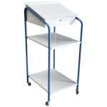 Echafaudages stphanois - fimm - pupitre d'atelier mobile 2 plateaux 4 roulettes diam 50 mm