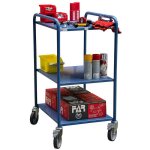 Fimm - servante d'atelier mobile charge 250 kg 3 plateaux 635 x 470 mm sans tiroir