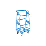 Fimm - servante � bacs armature tubulaire seule charge 200 kg plateaux inclinable de 0 � 30�