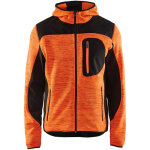 Blaklader - veste tricotée à capuche - 4930 - orange / noir - s Blaklader - veste tricotée à capuche - 4930 - orange / noir - s