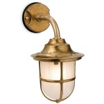 Firstlight products - firstlight nautic - applique murale ext�rieure � 1 ampoule en laiton, verre d�poli ...