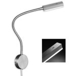 Fischer - applique murale avec bras flexible liseuse mobile lampe de lit led � intensit� variable l 59cm ...